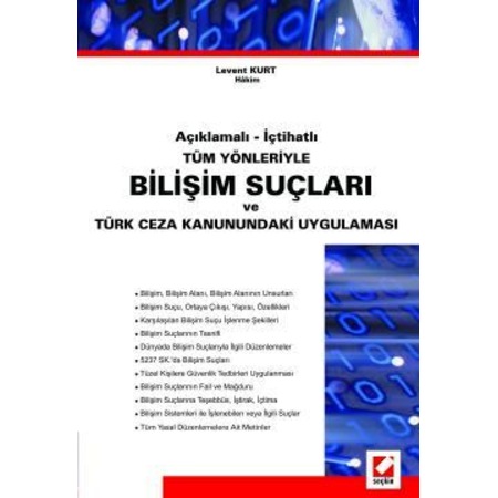 Kitap Bilisim Suclari Ve Internet Iletisim Mevzuati