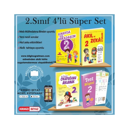 Kirmizi Beyaz 2 Sinif 4lu Super Set Fiyatlari Ve Ozellikleri