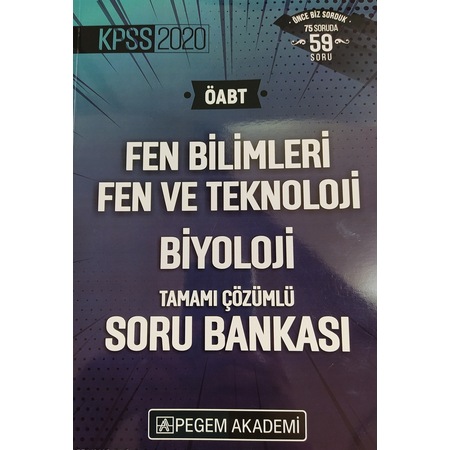 Kitap Kpss Oabt Biyoloji Konu Anlatimli