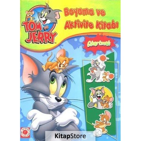 Tom Ve Jerry Boyama Ve Aktivite Kitabi Cikartmali Kollektif