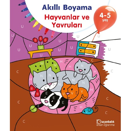 Tudem Akilli Boyama Hayvanlar Ve Yavrulari 4 5 Yas N11 Com