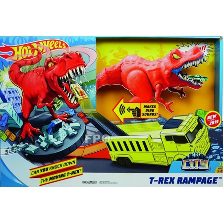 hot wheels city t rex rampage