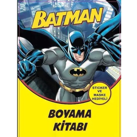 Batman Boyama Kitabi Maske Ve Sticker Hediyeli N11 Com