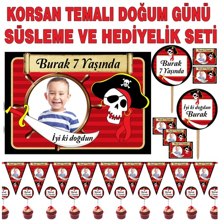 Korsan Full Parti Seti 24 Kisilik