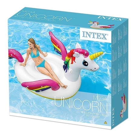 Intex Mega Island Sisme Unicorn At Deniz Yatagi 287x193x165 Cm Fiyatlari Ve Ozellikleri