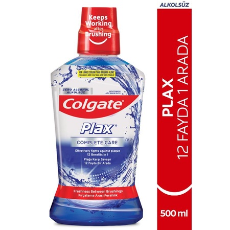Colgate Plax Complete Care Alkolsüz Ağız Bakım Suyu 500 ML