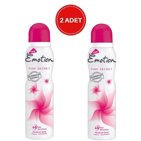 Emotion Pink Secret Kadın Sprey Deodorant 150 ML x 2