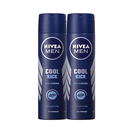 Nivea Men Cool Kick Erkek Sprey Deodorant 2 x 150 ML