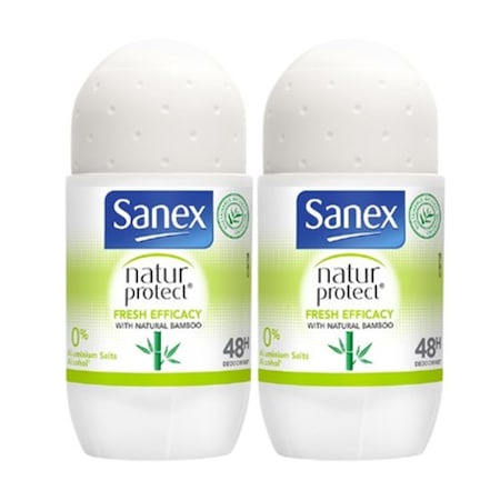 Sanex Natur Protect Fresh Efficacy Roll-On Deodorant 50 ML x 2