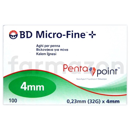 Bd Micro-Fine Plus Kalem İğnesi 0.23Mm (32G) x 4Mm