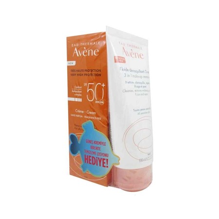 Avene Spf 50 Güneş Cream 50ml 3in1 Make Up Remover 100ml Yeni ür