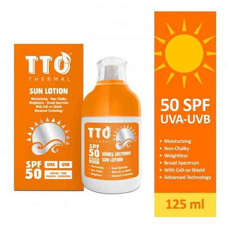 Tto Tea Tree Oil Thermal Güneş Losyonu SPF 50 125 ML