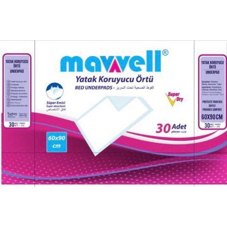 hasta alti bezi serme bez yatak koruyucu 90 60 30 adet mavvel fiyatlari ve ozellikleri