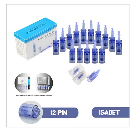Dr Pen 10 Adet 12 Pin Dermapen Ignesi Orijinal Dermapen Igne Kartusu Beyaz Soketli 8436542360685 Trendyol