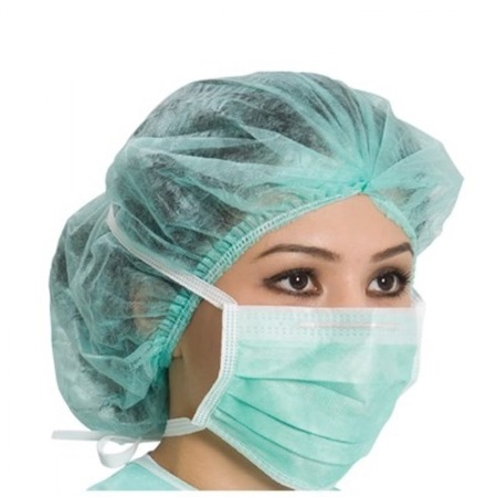 100 Adet - Blux 3 Katlı Meltblown Filtreli Bağcıklı Cerrahi Maske