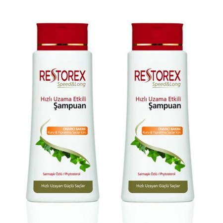Restorex Kuru & Yıpranmış Saçlar için Onarıcı Bakım Şampuanı 2 x 500 ML