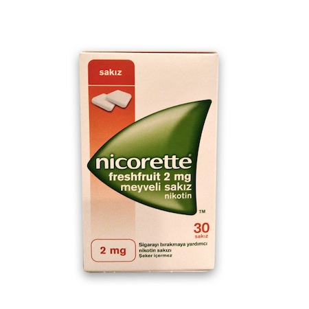Nicorette Meyveli 2 MG Nikotin Sakızı 30 Adet