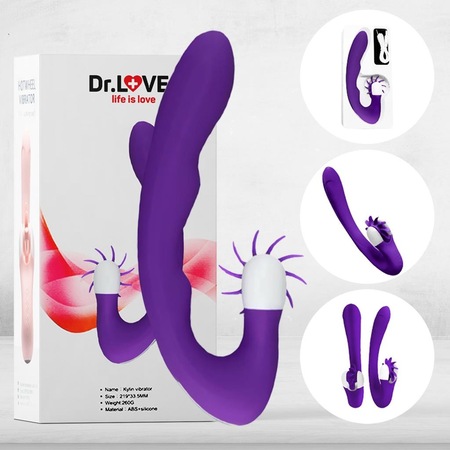 Yonja Global Drlove Mor Kadınlara Özel Teknolojik Oral Sex Yapabilen Dildo Vibratör