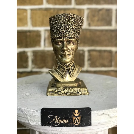 17 Cm Altin Renk Ataturk Bust Heykel Polyester Fiyatlari Ve Ozellikleri