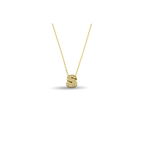 Kocak Gold 14 Ayar S Harfi Altin Kolye Ucu Fiyati