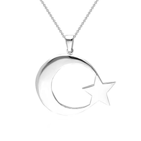 Silverplus Islemeli Ay Yildiz Gumus Erkek Kolye Fiyati