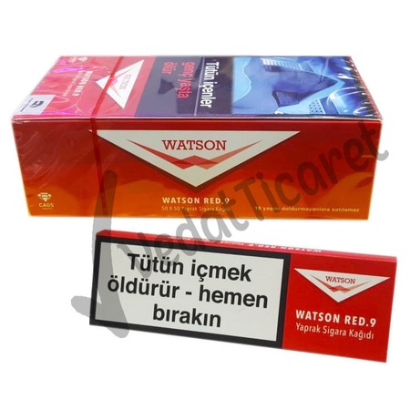 Vedat_Ticaret Watson Red Tutun Sarma Kağıdı - 2500 Yaprak - Sigara Sarma Kağıdı