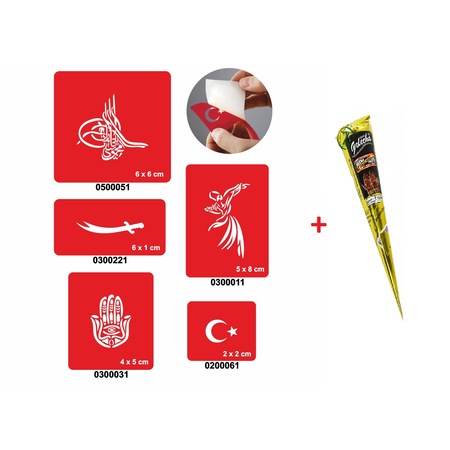 Henna Tattoo Gecici Sprey Dovme Sablonu Hint Kinasi Dovme Desenleri