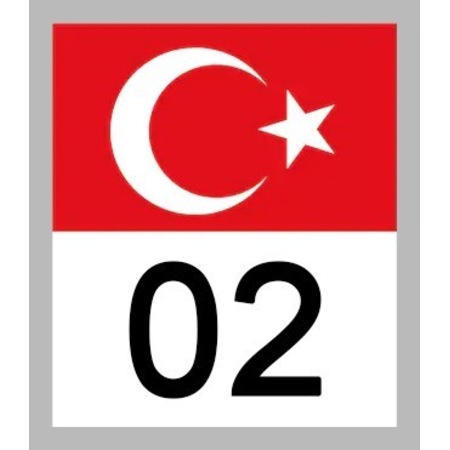 02 Adiyaman Turk Bayragi Ve Plaka Kodu On Cam Sticker Yapistirma Fiyatlari Ve Ozellikleri
