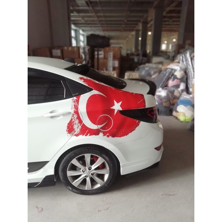 Accent Blue Ay Yildiz Sticker Yapistirma Turk Bayragi Turkiye Fiyatlari Ve Ozellikleri