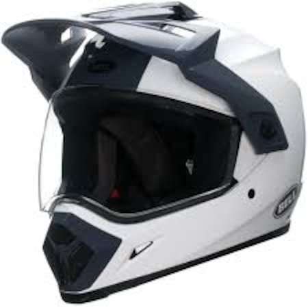 BELL MX-9 ADVENTURE SOLID WHITE-BLACK KAPALI KASK