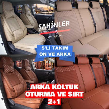 ford connect yeni luks deri oto koltuk kilifi on arka set fiyatlari ve ozellikleri