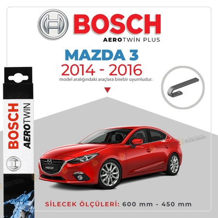 Bosch Aerotwin Mazda 3 Sedan 2014 2016 Muz Silecek Takimi N11 Com