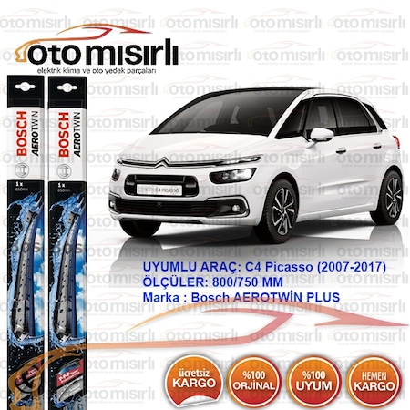 Citroen C4 Picasso Muz Silecek Bosch Aerotwin Plus 2008 2015 N11 Com