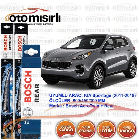 Kia Sportage On Ve Arka Silecek 2011 2018 Bosch Aerotwin Retrofit