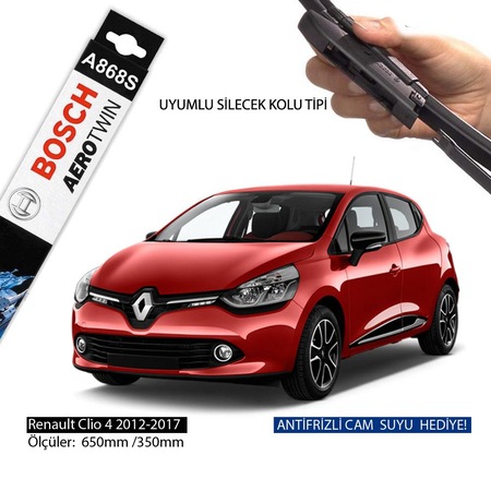 Renault Clio 4 Silecek Takimi 2012 2017 Bosch Aerotwin A868s