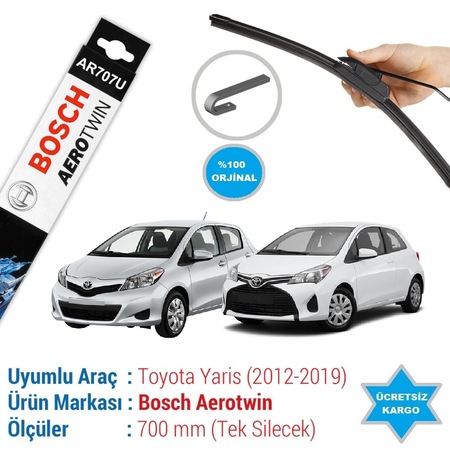 Toyota Yaris Silecek 2012 2019 Bosch Aerotwin N11 Com