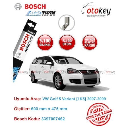 Vw Golf 5 Variant Silecek Takimi 2007 2009 Bosch Aerotwin N11 Com