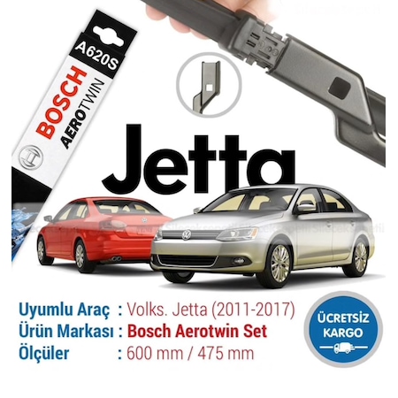 Vw Jetta Silecek Takimi 2011 2017 Bosch Aerotwin N11 Com