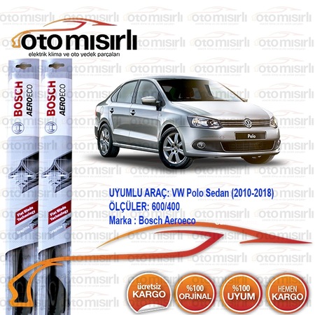 Vw Polo Sedan Silecek Takimi 2010 2018 Bosch Aeroeco N11 Com