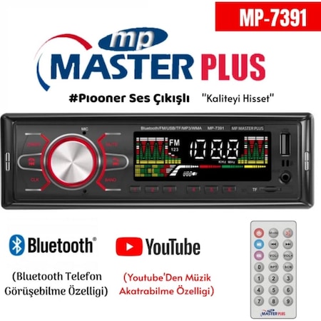 Masterplus Mp-7391 Bluetooth Oto Teyp