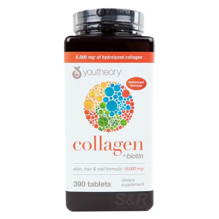 Youtheory Collagen + Biotin 390 Tablets