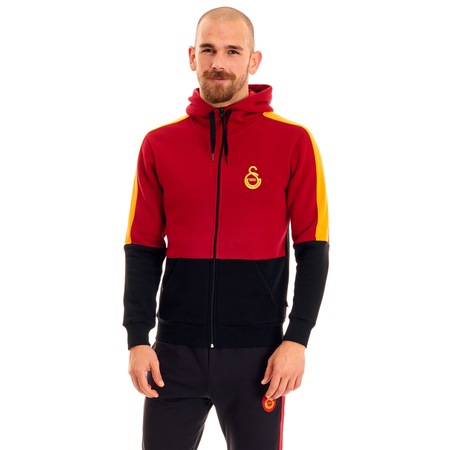 Modern Nike Galatasaray Authentic Erkek Kapsonlu Fermuarli Kirmizi Sweatshirt 546918 692