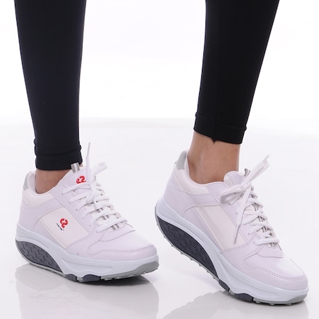 Perfect Steps Günlük Spor - Zayıflatıcı  Beyaz Yürüyüş Ayakkabısı