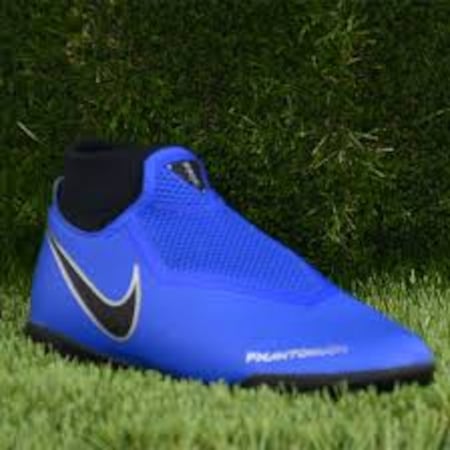 Nike Jr Phantom Vsn Academy IC Soccer Shoes Blue Black .
