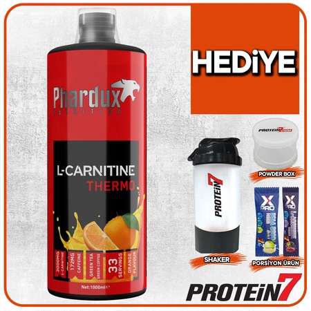 Phardux Nutrition L-Carnitine Thermo 1000ml - Portakal Aromalı
