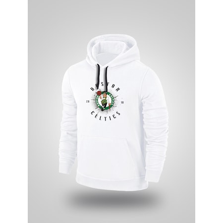 white boston celtics hoodie