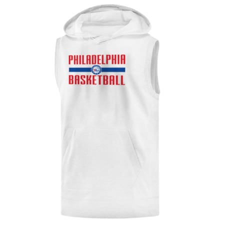 76ers sleeveless hoodie