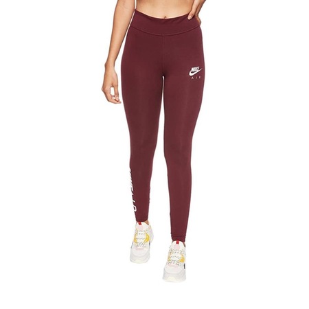 nike air burgundy leggings