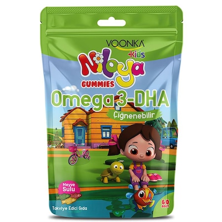 Voonka Kids Niloya Gummies Omega3-DHA 60 Adet-SKT:11/2020