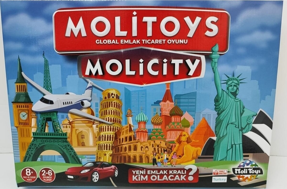 Emlak Ticaret Oyunu Molipoly Molicity Monopoly Monopoli Metropol Mega City Aile Oyunu